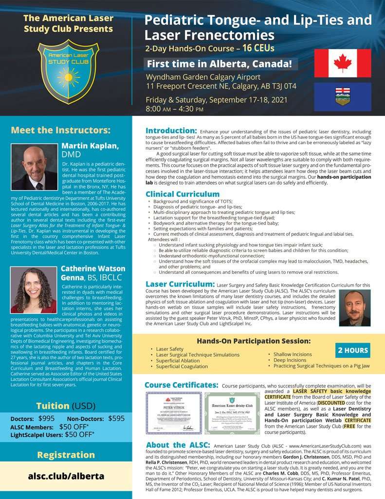 Alberta CAN tongue tie course