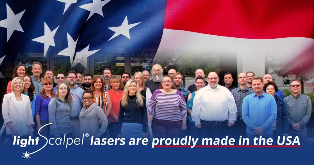 LightScalpel lasers are proudly made in the USA